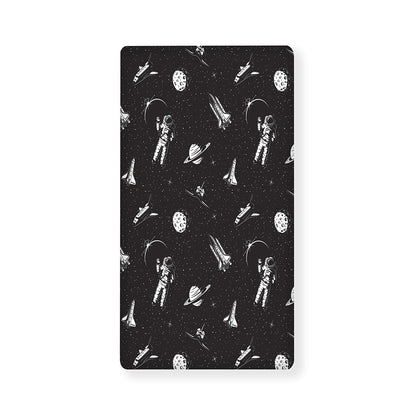 Astronaut In Space Pattern Print Baby Crib Sheet