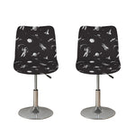 Astronaut In Space Pattern Print Bar Stool Covers