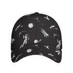 Astronaut In Space Pattern Print Baseball Cap