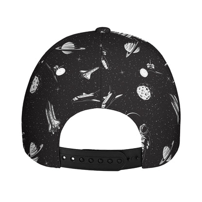 Astronaut In Space Pattern Print Baseball Cap