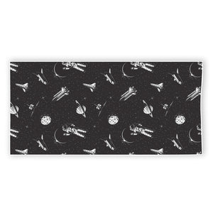 Astronaut In Space Pattern Print Beach Towel