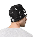 Astronaut In Space Pattern Print Beanie