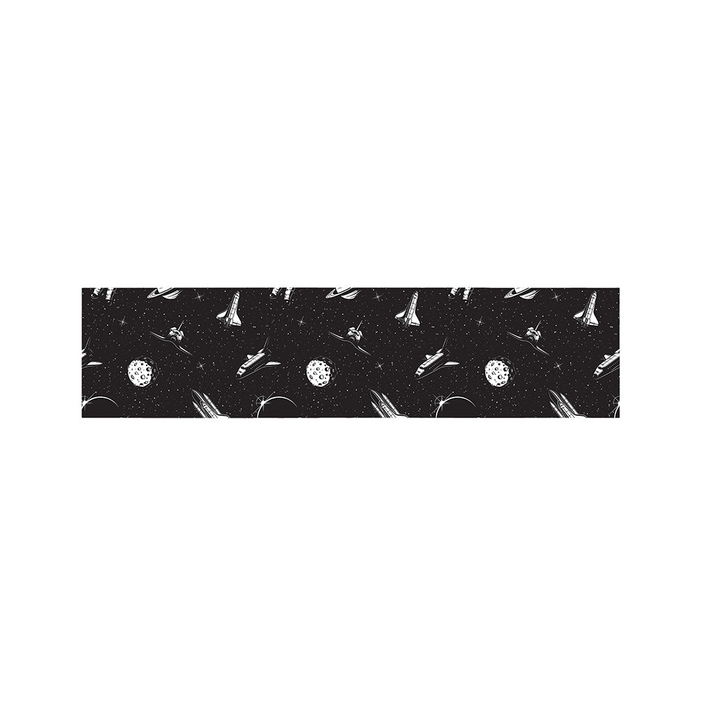 Astronaut In Space Pattern Print Bed Runner