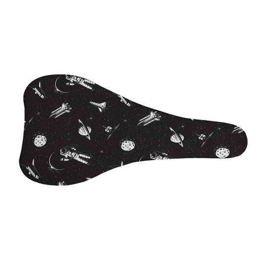 Astronaut In Space Pattern Print Bicycle Seat Cover