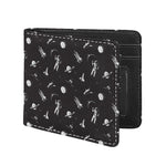 Astronaut In Space Pattern Print Bifold Wallet