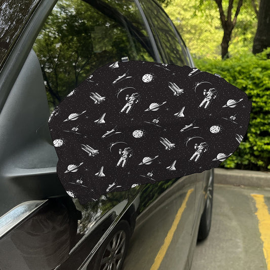 Astronaut In Space Pattern Print Car Side Mirror Covers