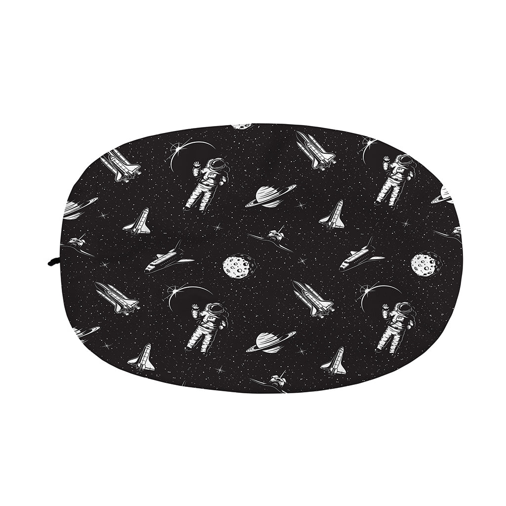 Astronaut In Space Pattern Print Car Side Mirror Covers
