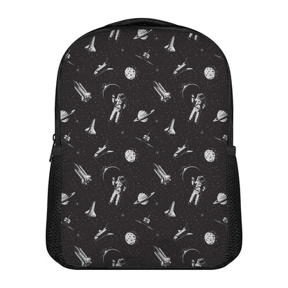 Astronaut In Space Pattern Print Casual Backpack