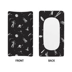 Astronaut In Space Pattern Print Changing Pad Cover