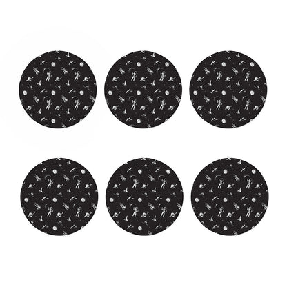 Astronaut In Space Pattern Print Coaster Set