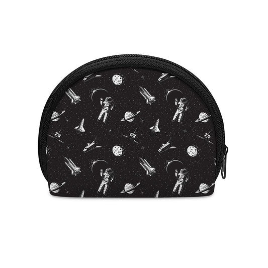 Astronaut In Space Pattern Print Coin Purse