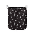 Astronaut In Space Pattern Print Collapsible Laundry Basket