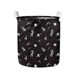 Astronaut In Space Pattern Print Collapsible Laundry Basket