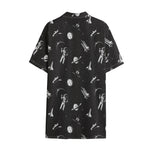 Astronaut In Space Pattern Print Cotton Hawaiian Shirt