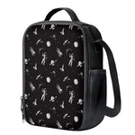 Astronaut In Space Pattern Print Crossbody Lunch Bag
