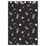 Astronaut In Space Pattern Print Curtain