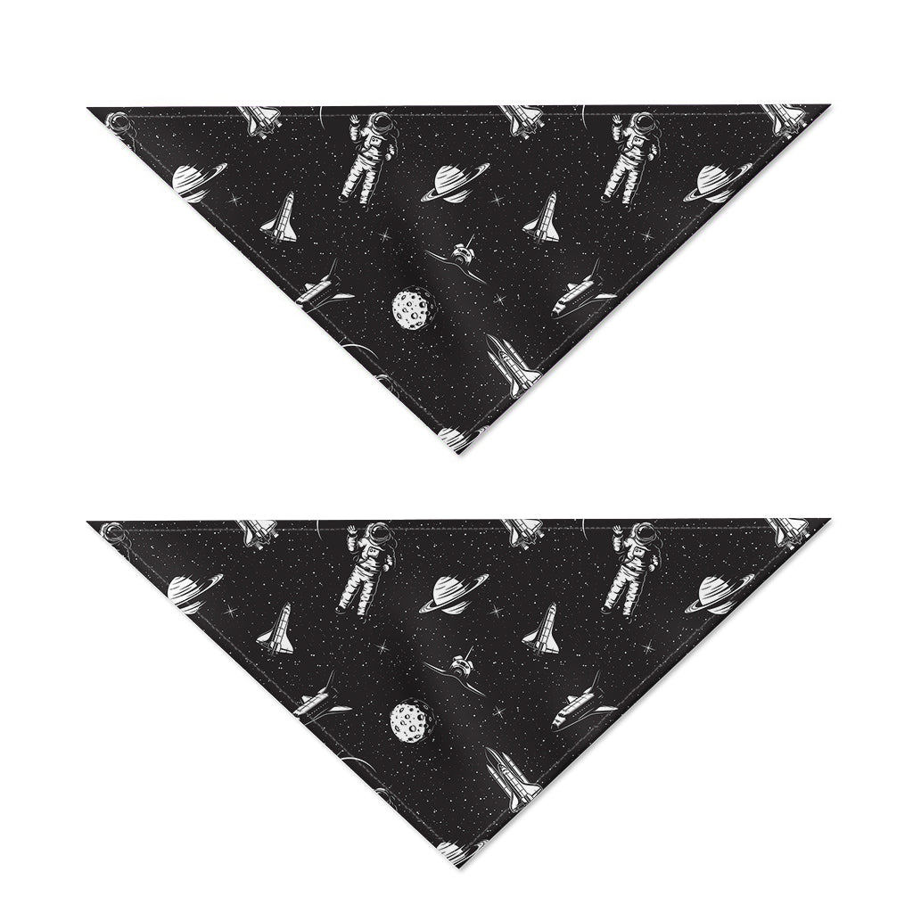 Astronaut In Space Pattern Print Dog Bandana