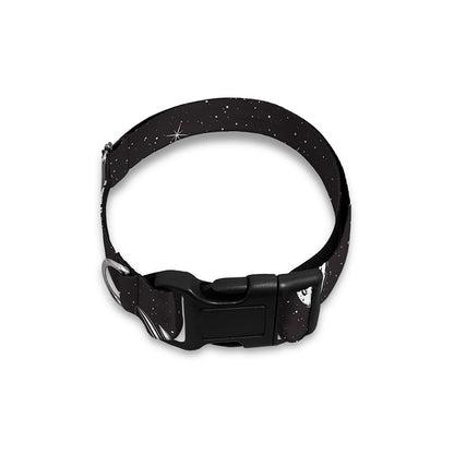 Astronaut In Space Pattern Print Dog Collar