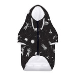 Astronaut In Space Pattern Print Dog Zip Up Hoodie
