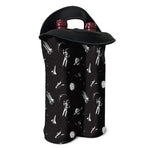 Astronaut In Space Pattern Print Double Neoprene Wine Tote