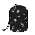 Astronaut In Space Pattern Print Drawstring Makeup Bag