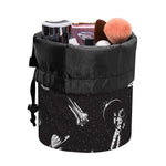 Astronaut In Space Pattern Print Drawstring Makeup Bag
