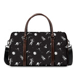Astronaut In Space Pattern Print Duffle Bag