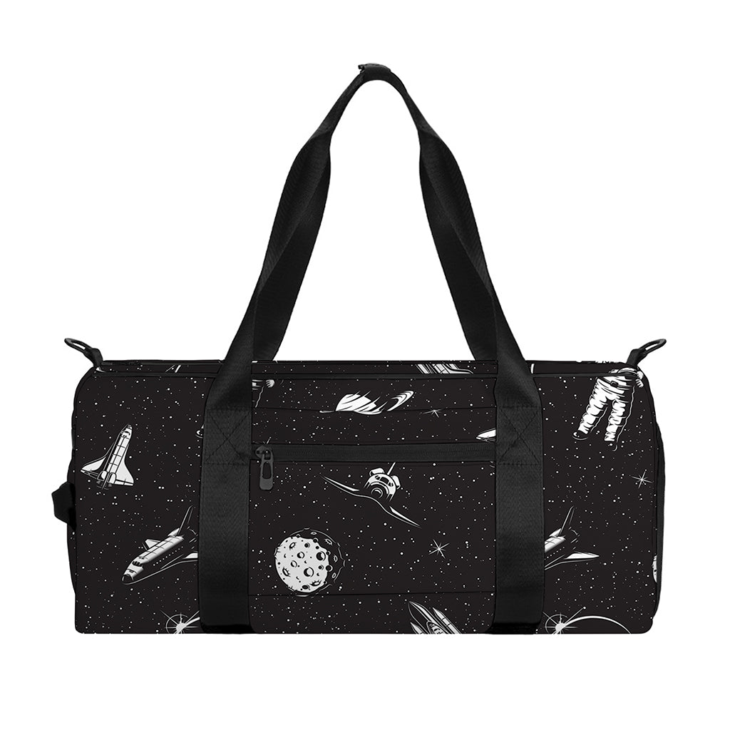 Astronaut In Space Pattern Print Gym Bag