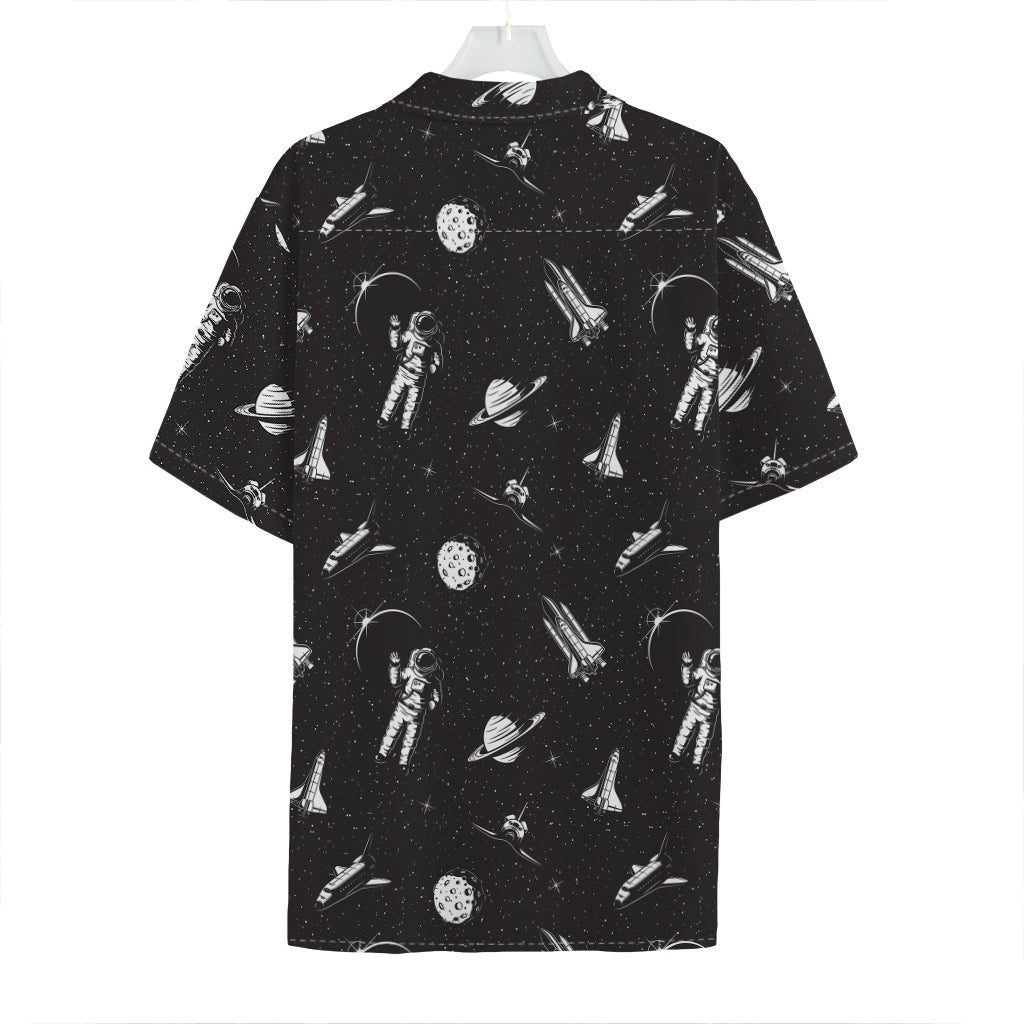 Astronaut In Space Pattern Print Hawaiian Shirt