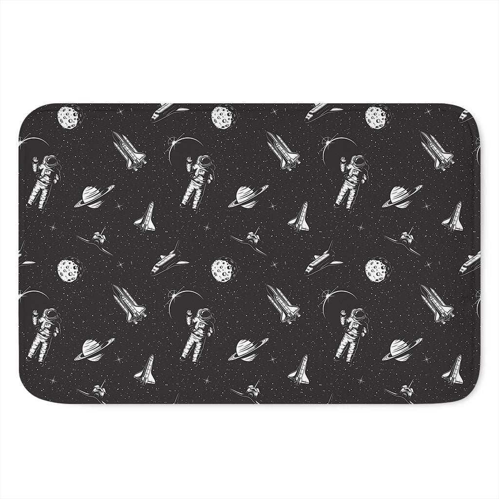 Astronaut In Space Pattern Print Indoor Door Mat