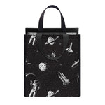 Astronaut In Space Pattern Print Insulated Lunch Tote