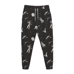 Astronaut In Space Pattern Print Jogger Pants