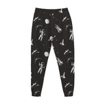 Astronaut In Space Pattern Print Jogger Pants