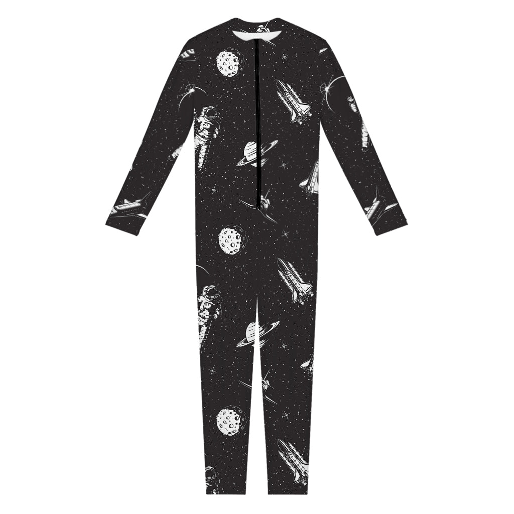 Astronaut In Space Pattern Print Jumpsuit