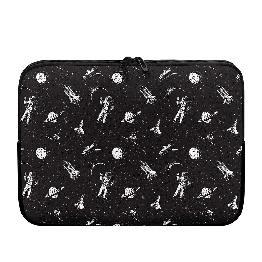 Astronaut In Space Pattern Print Laptop Sleeve