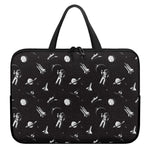 Astronaut In Space Pattern Print Laptop Sleeve With Handle