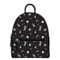 Astronaut In Space Pattern Print Leather Backpack