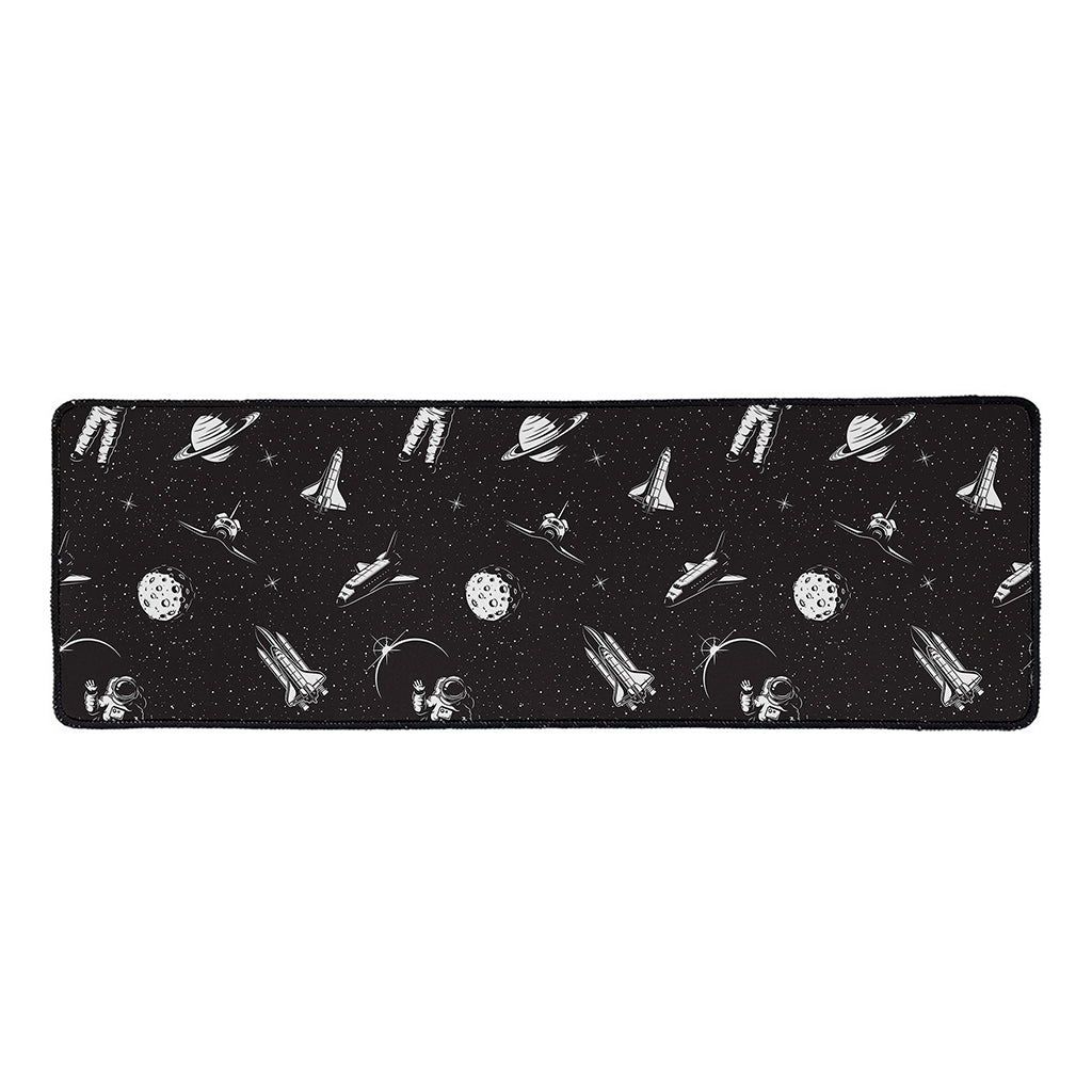 Astronaut In Space Pattern Print Long Kitchen Mat