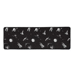 Astronaut In Space Pattern Print Long Kitchen Mat