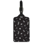 Astronaut In Space Pattern Print Luggage Tag