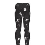 Astronaut In Space Pattern Print Men's leggings