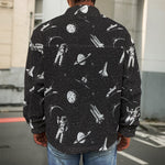 Astronaut In Space Pattern Print Men's Shirt Jacket