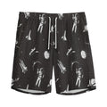 Astronaut In Space Pattern Print Men's Athletic Shorts