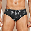 Astronaut In Space Pattern Print Men's Swim Briefs