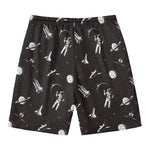 Astronaut In Space Pattern Print Men's Swim Trunks