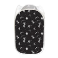 Astronaut In Space Pattern Print Mesh Laundry Hamper