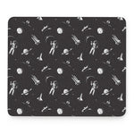 Astronaut In Space Pattern Print Mouse Pad