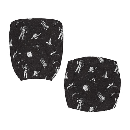 Astronaut In Space Pattern Print Office Chair Cover