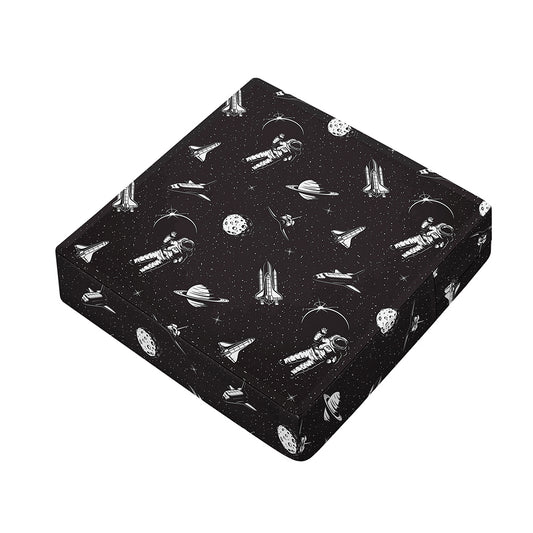 Astronaut In Space Pattern Print Outdoor Seat Cushion Cover