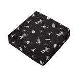 Astronaut In Space Pattern Print Outdoor Seat Cushion Cover